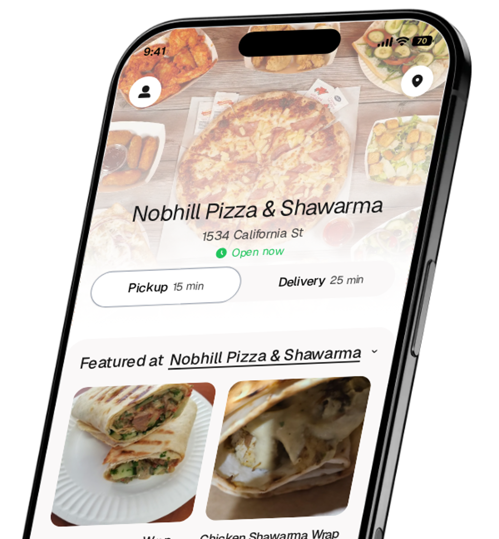 Nobhill Pizza & Shawarma app preview
