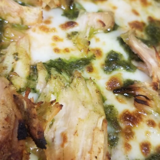 Chicken P Special Pizza.